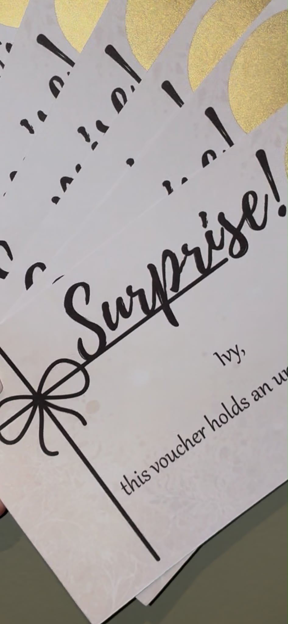 Surprise Scratch Reveal Voucher | Customised Gifting | Envelope Included
