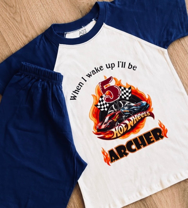 When I Wake Up | Hot Wheels Inspired Pyjamas