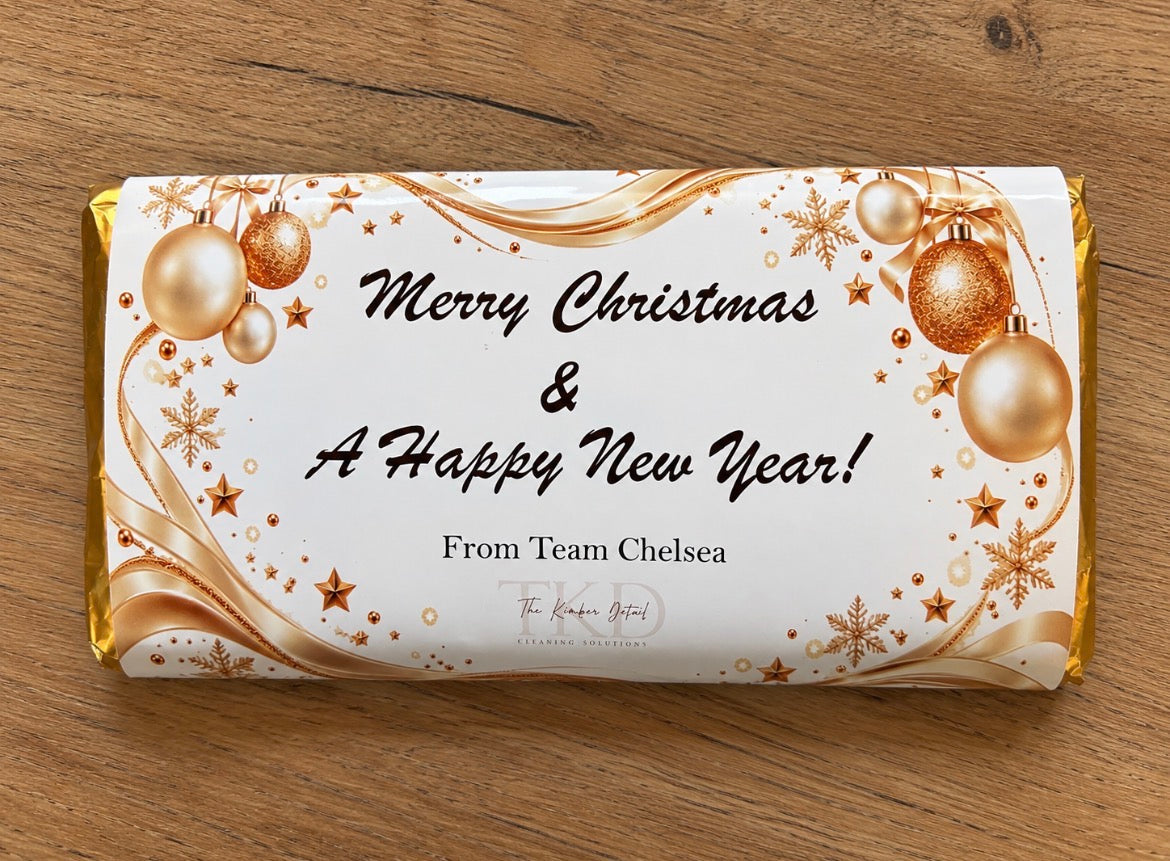 Festive Chocolate Wrapper | Personalised