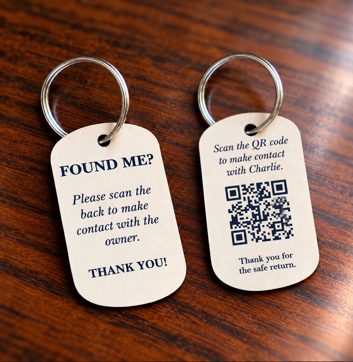 Personalised QR Keyring | Custom Contact Tag (Aluminium)