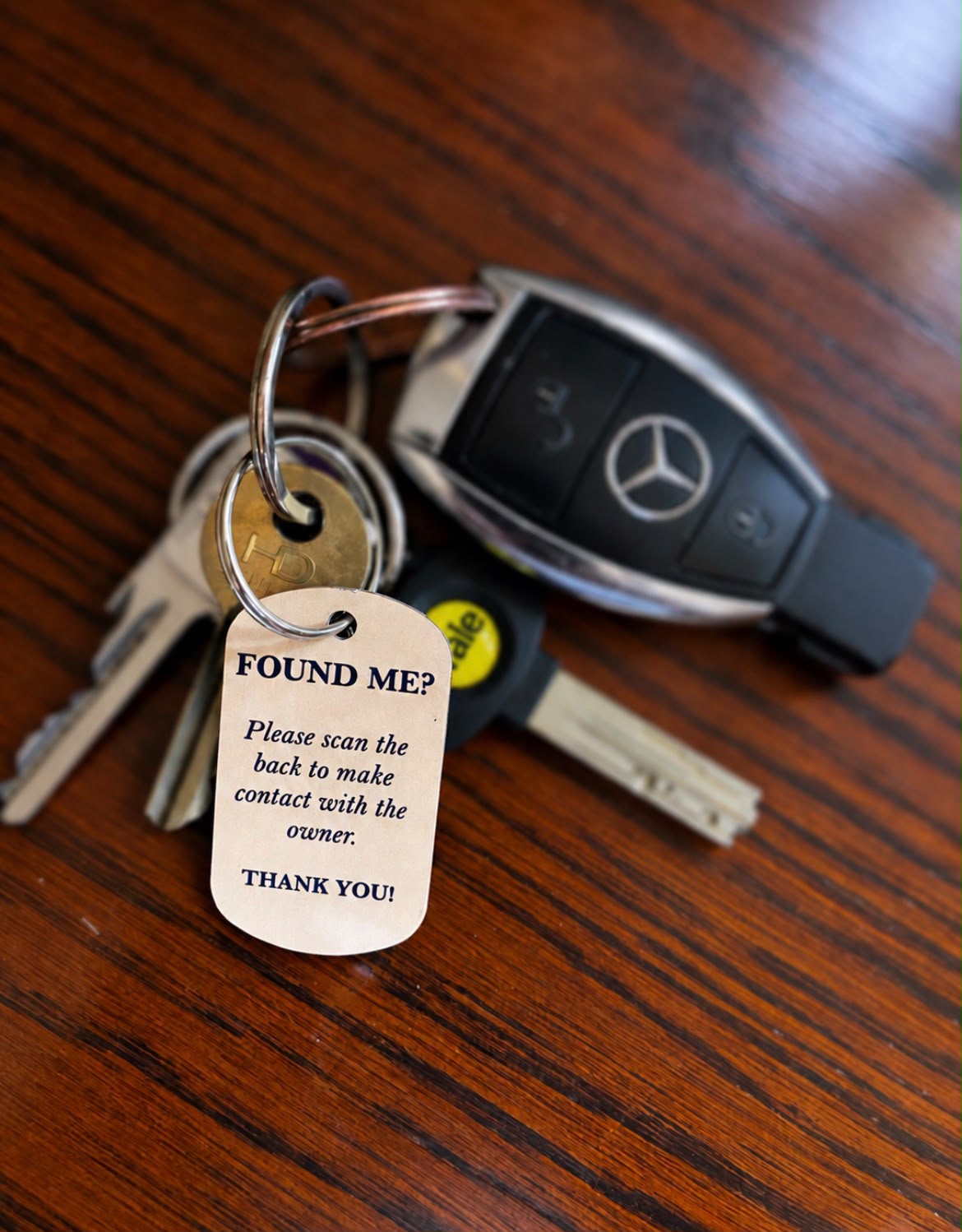 Personalised QR Keyring | Custom Contact Tag (Aluminium)