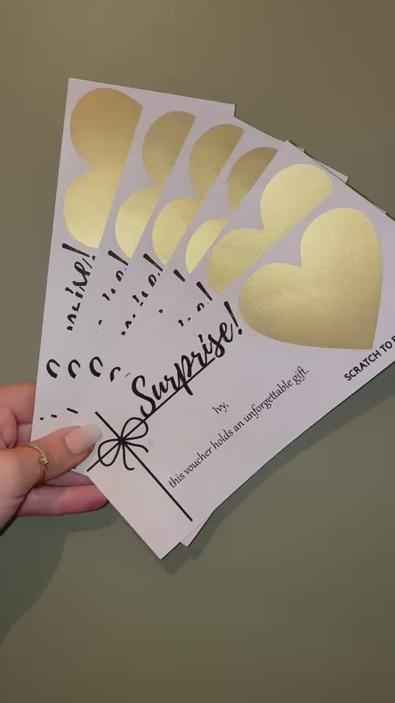 Surprise Scratch Reveal Voucher | Customised Gifting | Envelope Included